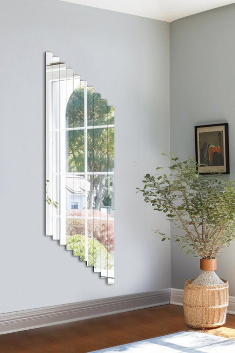 Hanah Home Rectangular Stripe Espejo Irrompible Plata 10 Piezas (5 x 100 cm cada una) Hanah Home Rectangular Stripe Espejo Irrompible Plata 10 Piezas (5 x 100 cm cada una)